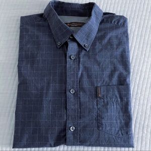 BEN SHERMAN: BLUE WINDOW PANE LS SHIRT